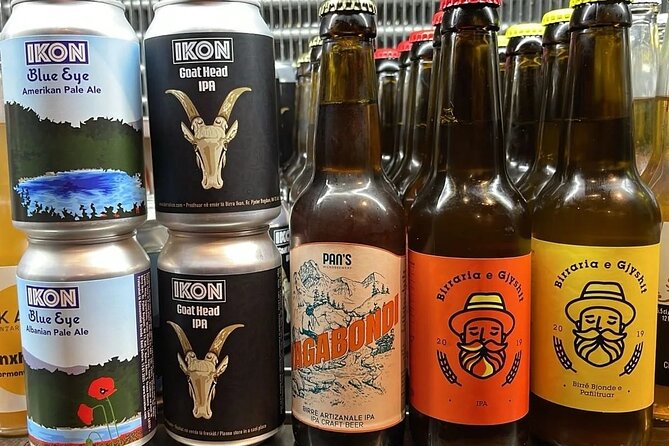Beer Tasting Tour Tirana - What you’ll taste: 5 Albanian beers, raki, and finger food