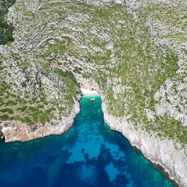 Blue Gem Cave Speedboat Tour Vlore - Haxhi Ali Cave: your first photo stop with real payoff