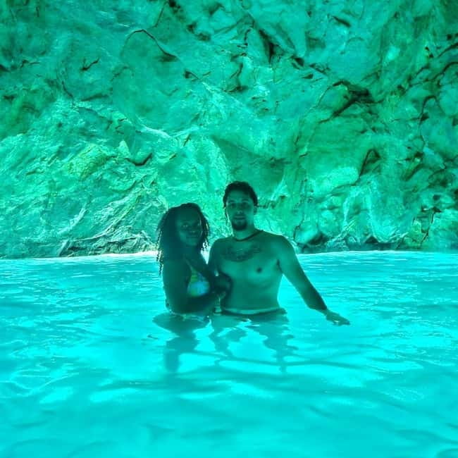 Blue Gem Cave Speedboat Tour Vlore - Dafina Bay and Dafina Cave: the swim-and-breathe stretch