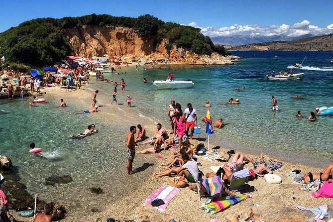 Butrint, Ksamil, Blue Eye, Lekuresi Castle. All-in-one daytrip. - Stop 2, Ksamil beach break: photos and coffee, not a full lunch