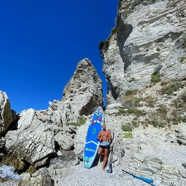 Caves of Porto Palermo: Kayak/SUP Tour with Castle Sea View - Castle photo time: 30 minutes of paddling that feels like sightseeing