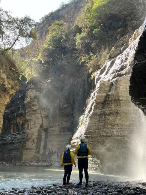 Çorovoda: Osumi Canyon Rafting/River Tubing Tour - On the water: Cathedral of Canyon, Waterfall of Love, Bigasi, and Sugar Waterfall