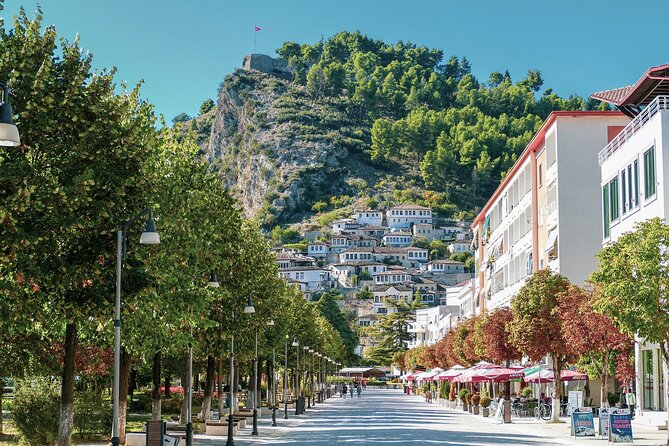 Day tour of Berat UNESCO city , castle and Belshi Lake - Eating and Looking Down at Mangalem and Gorica