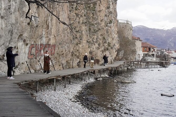 Day tour of Ohrid & St. Naum, N Macedonia from Tirana - St. Jovan Kaneo Church: Quick Stop, Big Lake Views, Extra Entrance Cost