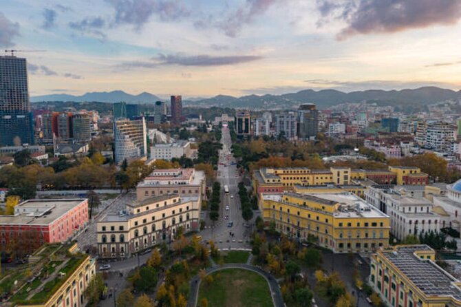 Durres/Golem: Tirana City and Dajti Mountain Cable Car Tour - Pyramid of Tirana plus the city’s key squares and institutions