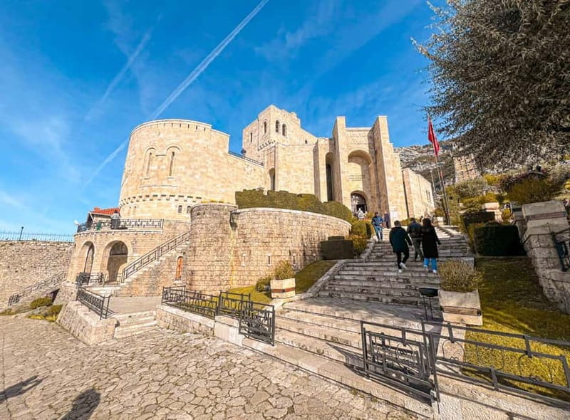 Escape from Tirana, Kruja City, Castle, Old Bazzar - Old Bazaar of Krujë: shopping time with costumes, instruments, and color