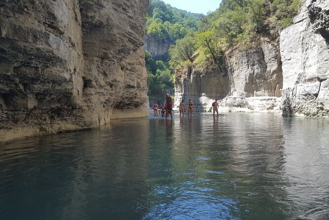 From Berat exploring Bogova waterfall & Osumi canyon - Bogova waterfall at Osum Canyon: swimming, cooling down, and taking photos