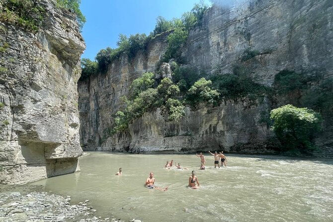 From Berat exploring Bogova waterfall & Osumi canyon - Osum Canyon stops: Bride’s Hole, Eye of the Eagle, Zaberzani Bridge, and the church