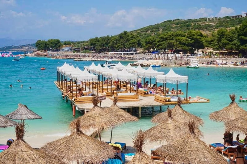 From Durres,Golem: Blue Eye,Ksamil,Saranda Day Tour - Ksamil beaches: the swim-friendly break that makes the day worth it