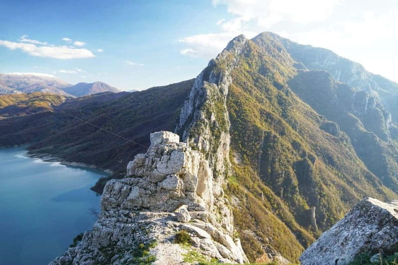 From Durres Golem: Bovilla Lake and Tirana City Day Tour - Skanderbeg Square, Et’hem Bey Mosque, and the Pyramid of Tirana