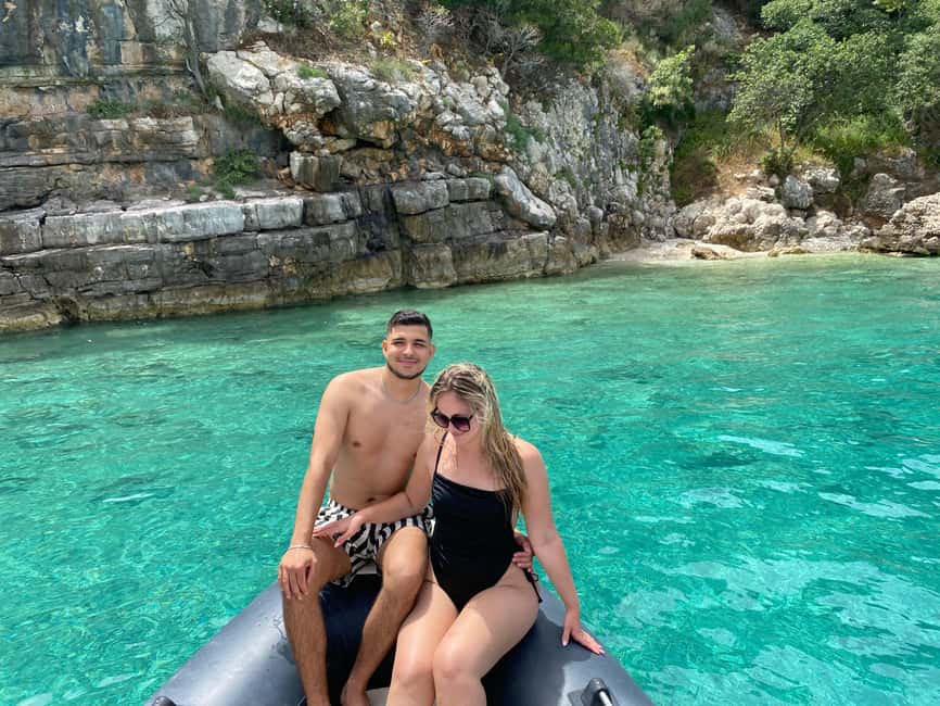 From Durrës/Golem: Sazan & Ali Cave & Karaburun Boat Tour - Speedboats to the Karaburun Peninsula, where beach time does the heavy lifting