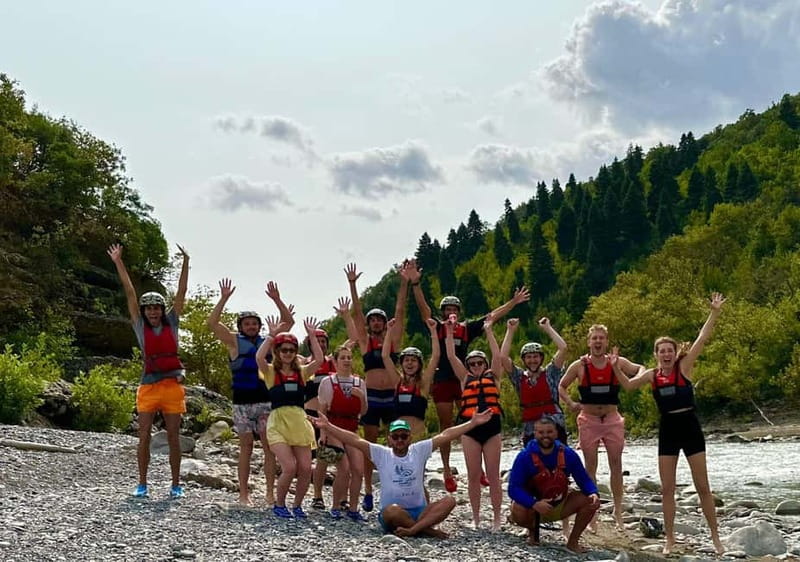 From Permet: Amazing Rafting Experience at Vjosa River - Swimming, jumps, and when the river lets you play