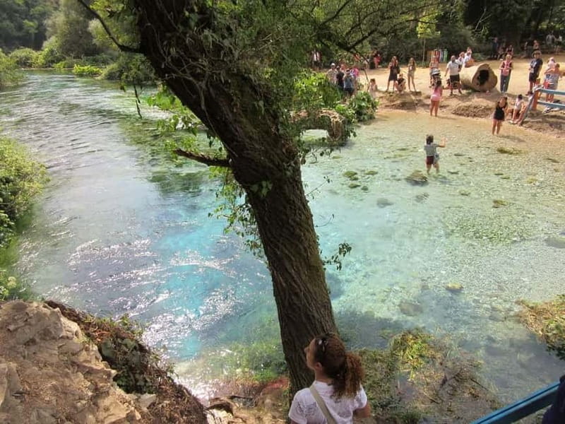 From Saranda: Explore Blue Eye- The Monument of Nature - Walk Through the Dense Green Forest, or Take the Train