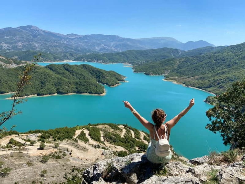FROM TIRANA: Bovilla Lake & Gamti Mountain Hiking Trip - Bovilla Canyon and the short hike to the lake viewpoint