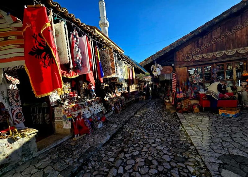 From Tirana/Golem/Durres: Kruja, Bazaar, Sari Salltik Tour - Getting to Kruja: pickup, drive time, and strict schedule reality