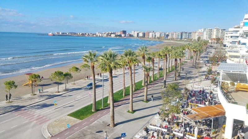 From Tirana or Durrës:Vlora, Llogara Park & Dhërmi beach day - Vlorë: the sea-meet moment, promenade time, and a photo you’ll want