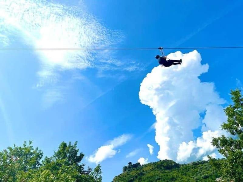 From Tirana: Petrela Zipline Adventure with Transport - The 20-minute Zipline Flight: fast fun, not a full day