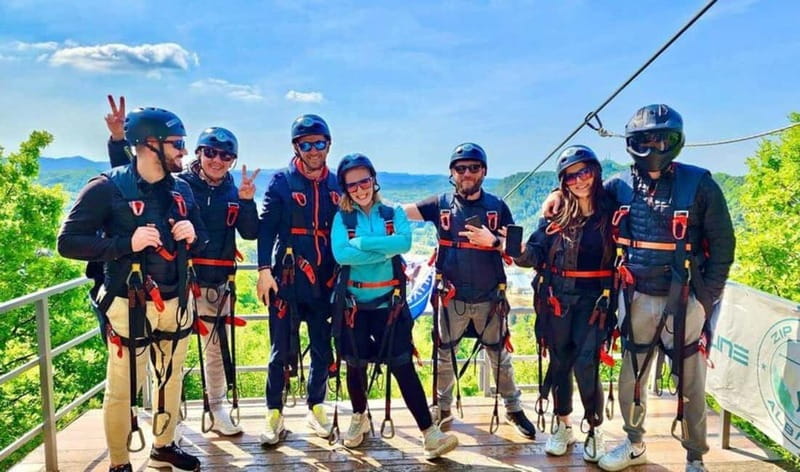 From Tirana: Petrela Zipline Adventure with Transport - Instructor and Language: what you will communicate in