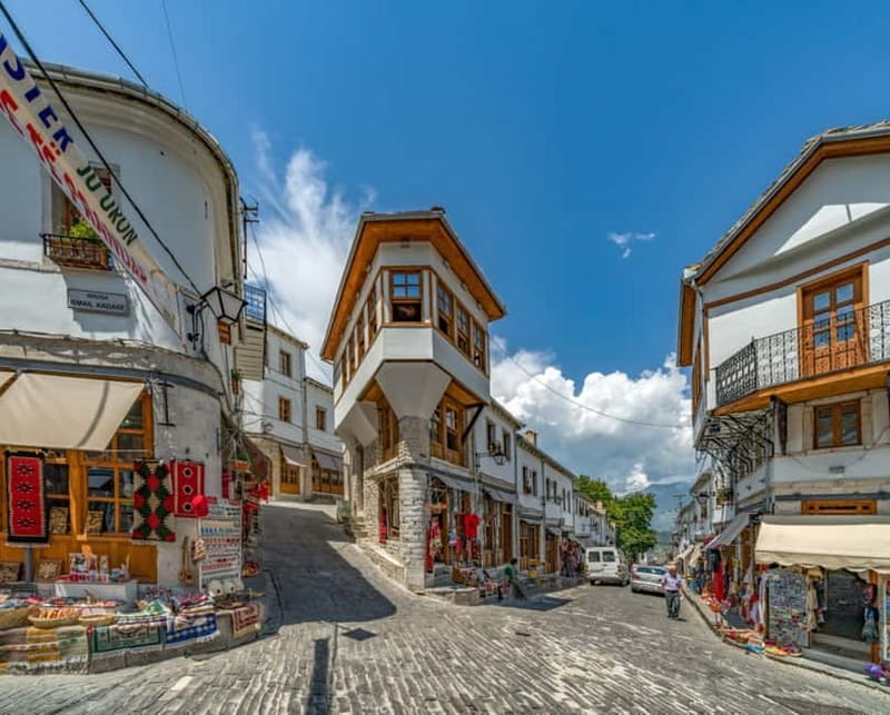 Gjirokaster Walk Tour: Old Bazaar, Cfake, Dunavat, AliPasha! - The Old Bazaar area under the castle walls