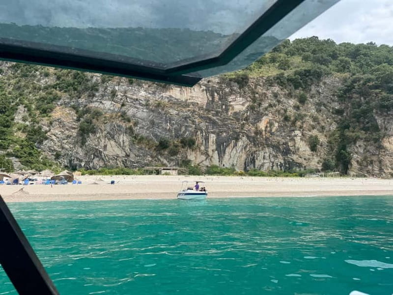 Group Tour 7 stops Saranda to Krorez Free Drink and Umbrella - The route: Turtle Cave, Anchor Cave, and all the fast hops between bays