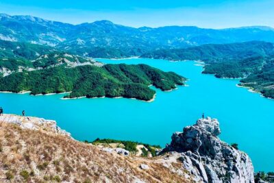 Hike on Gamti Mt & Bovilla Lake from Tirana on Luxe Land Rover
