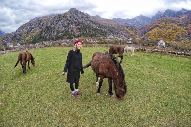 Hiking Tour of Valbona, Theth & Blue Eye in 3 Days from Tirana - Day 3 rewards: Grunasi Waterfall and the Blue Eye picnic in icy 5°C water
