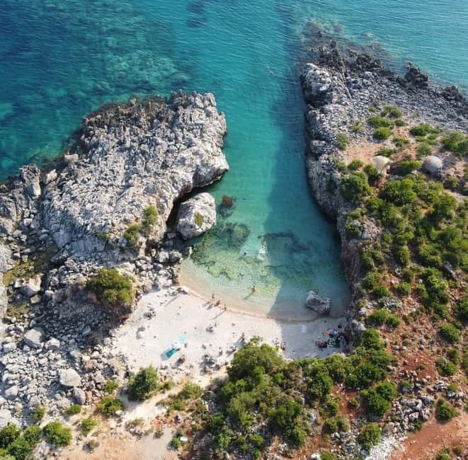 Himara:Daily trip to Gramma Bay with swimming stops - Blue Cave and Bay Swimming Stops, Between Himara and Grama Beach