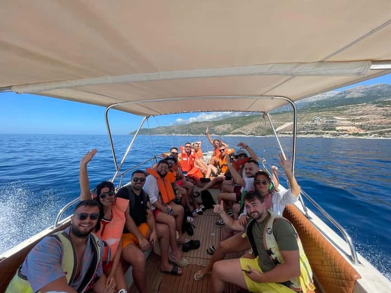 Himara:Daily trip to Gramma Bay with swimming stops - Saint Andrews Bay, Sea Blue Cave, and Saintkolli Bay: Picking the Best Water Moment