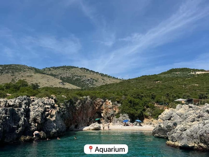 Himara: Hidden Beaches and Caves Small Group Boat Tour - Getting started at Spile Beach, then easing into the route