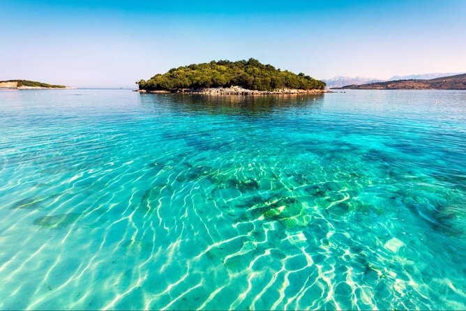Ksamil Blue Eye and Saranda Day Tour from Tirana Durres Golem - Stop 2 in Saranda: promenade time and the Corfu Island angle