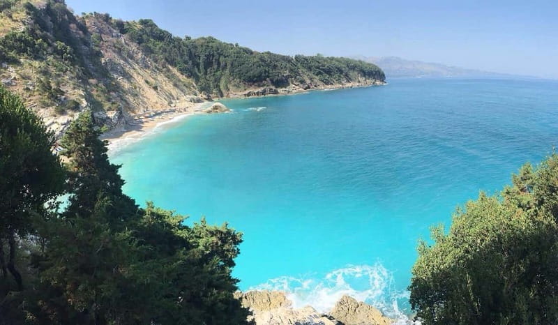 Ksamil Boat Tour To Pulebardha, Pigeon Cave & Snorkelling - Shën Gjergji Monastery area: history breaks the swim rhythm