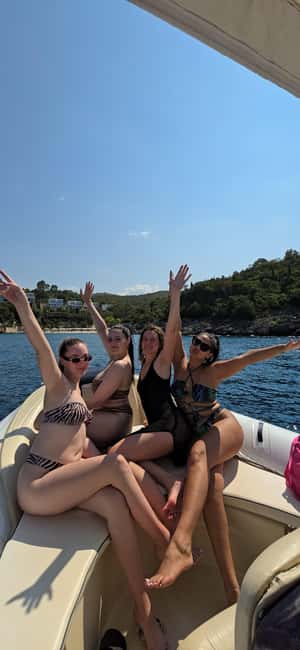 Ksamil Pigeon Cave Snorkeling free Drinks Speedboat In Group - Price and what you get for $44