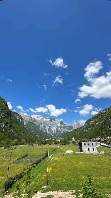 Off-Road to Theth Village:SUV Tour via Tirana,Bogë &the Alps - Arriving in Theth: stone houses, church time, and the Blue Eye payoff