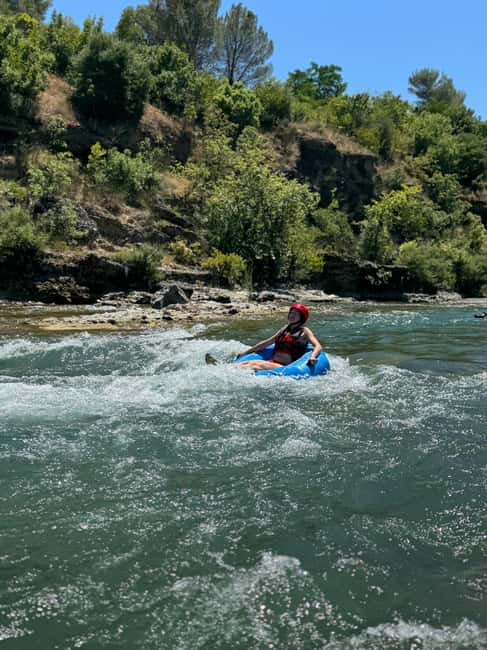 Permet: River Tubing/Rafting at Vjosa National Park - The mid-trip break: swim in clear water and reset your nerves