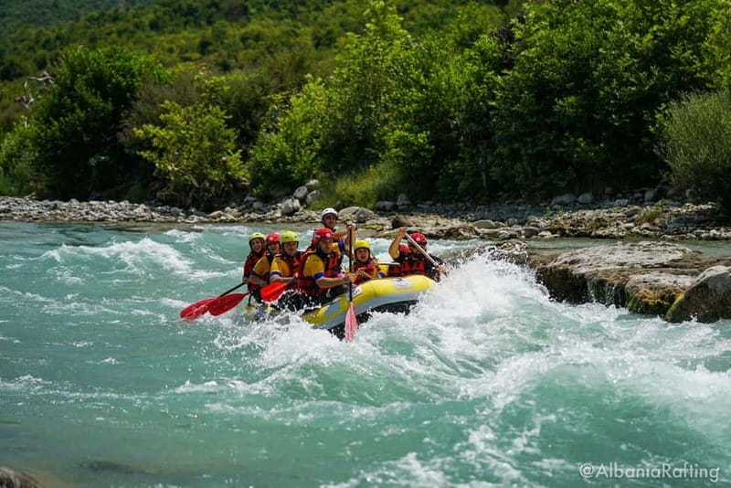 Përmet: Vjosa River Rafting from Permet or Berat city - The Berat day trip: 08:45 pickup and a scenic ride to the river