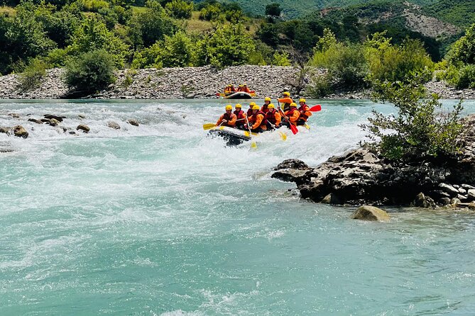 Rafting the Last Wild River of Europe , Vjosa - Optional Swims, Cliff Jumping, and Photo Stops You Can Say Yes to