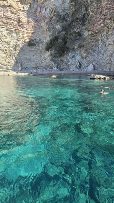 Saranda:Boat Tour to Kroreza with snorkelling,&umbrellas - The rhythm of the route: what each stop is really for