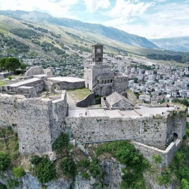 Saranda: Lekursi Castle, Blue Eye, Gjirokaster, & More Tour - Gjirokastër UNESCO old town: stone streets, castle views, and real time to roam