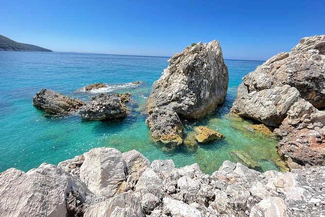 Saranda: Riviera Secrets, Cruise to Krorez and Turquoise Bays - Stop 2: Kakoma Beach, road-access wilderness and old remnants