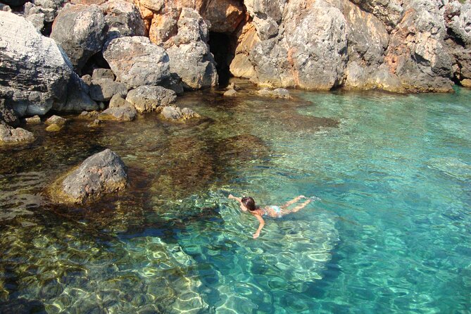 Saranda: Riviera Secrets, Cruise to Krorez and Turquoise Bays - Stop 4: Qender Pllakoto, smooth white slabs and calm water photos