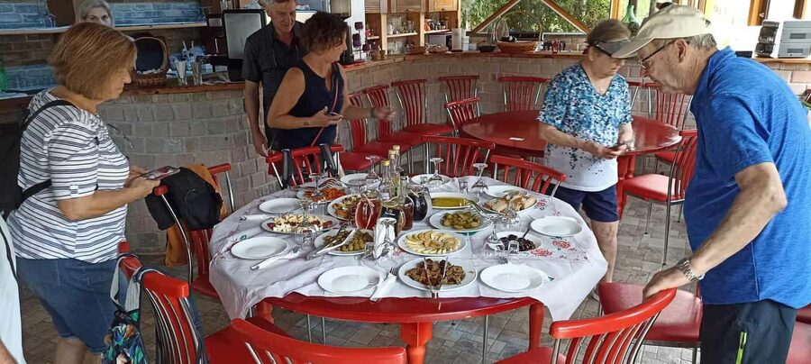 Saranda: Wine and raki tasting, local products. - From Saranda to an old canteen with wine, raki, and olive oil