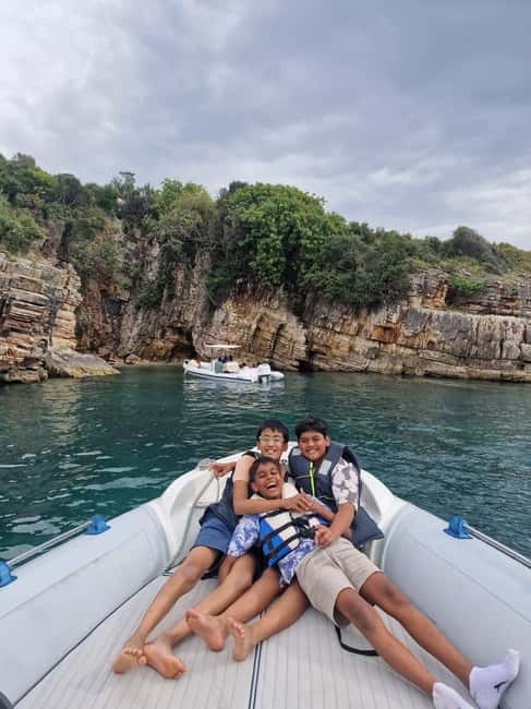 Sarande: Boat Tour to Krorez with Snorkle&Drinks&Swimming - The first swim session, then Kakome Bay for more water time