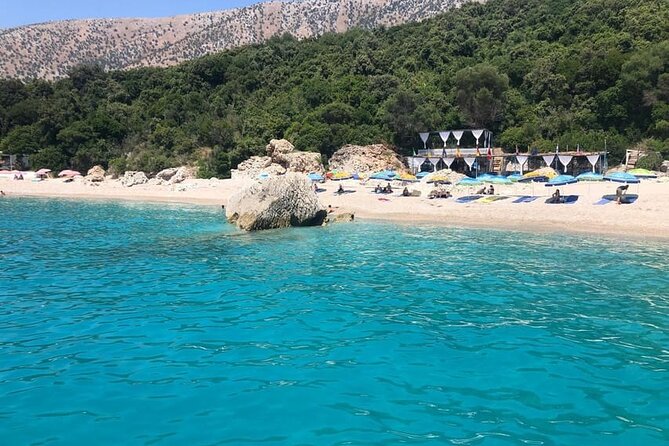 Sarandë:Boat Tour to Kroreza with snorkelling & umbrellas - The morning route: Gremina Bay and quick swim stops that add up