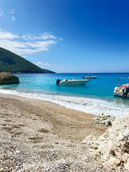Sarandë: Boat Tour Turtle Cave Kakome & Krorez Snorkeling - Plazhi i Ushtarit, Military Bay (Rrojdhes): sea time with history