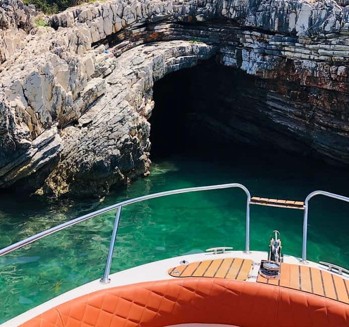Sarandë:Krorez Boat Tour with Free Umbrella&Snorkelling mask - Price and value at $35 per person: what you get for the money
