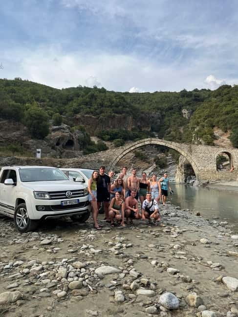 Sarande: Permet 4x4 Tour, Rafting and Thermal baths - Getting to Përmet by jeep: easy pickup and a countryside break you will feel