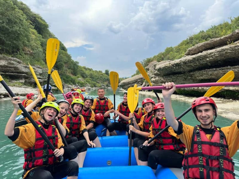 Sarande: Permet 4x4 Tour, Rafting and Thermal baths - Përmet lunch break: a real meal after river work