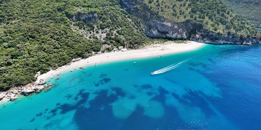 Sarandë Seascape: Coves, Cliffs & Caribbean-Blue-Water Bays - A speedboat day off Sarandë, built around swimming