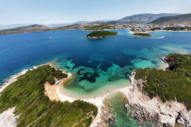 Speedboat Tour Swimming in the Five Island of Ksamil - The twin islands anchor stop: swim, snorkel, and choose your time