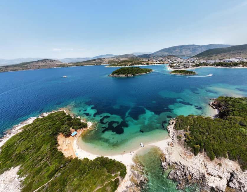 Sunset Sailing to Ksamil Islands with Fruits and Drinks - Your route: Ksamil Islands, Ksamil coast, then 3 Ishujt at sunset